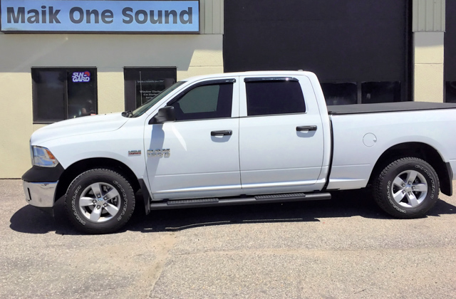 2017 RAM 1500 with professional window tint in North Bay